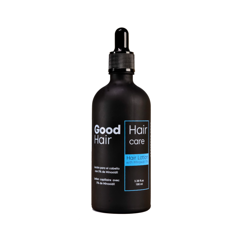 Good Hair Hair Lotion With Minoxidil 5% проти випадіння при середніх ступенях андрогенетичної алопеції (АГА)
